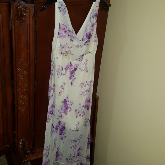 Ivory & Purple Dress - Picture 1 of 3